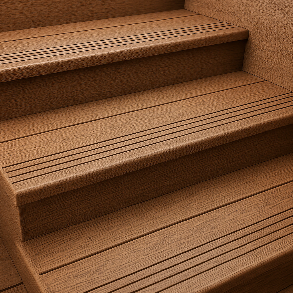 چوب پلاست کف پله