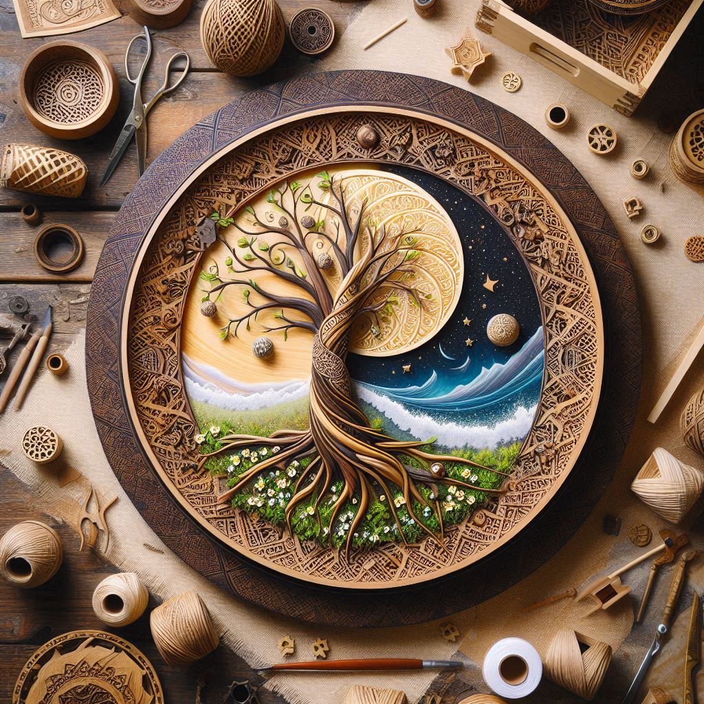 تغییر دکوراسیون سال نو با چوب و لوازم بازیافتی