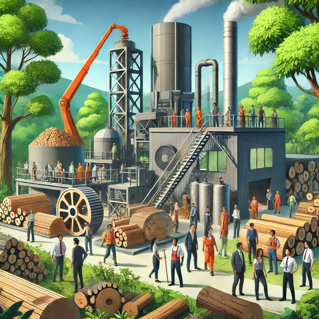 تولید بیوماس از چوب