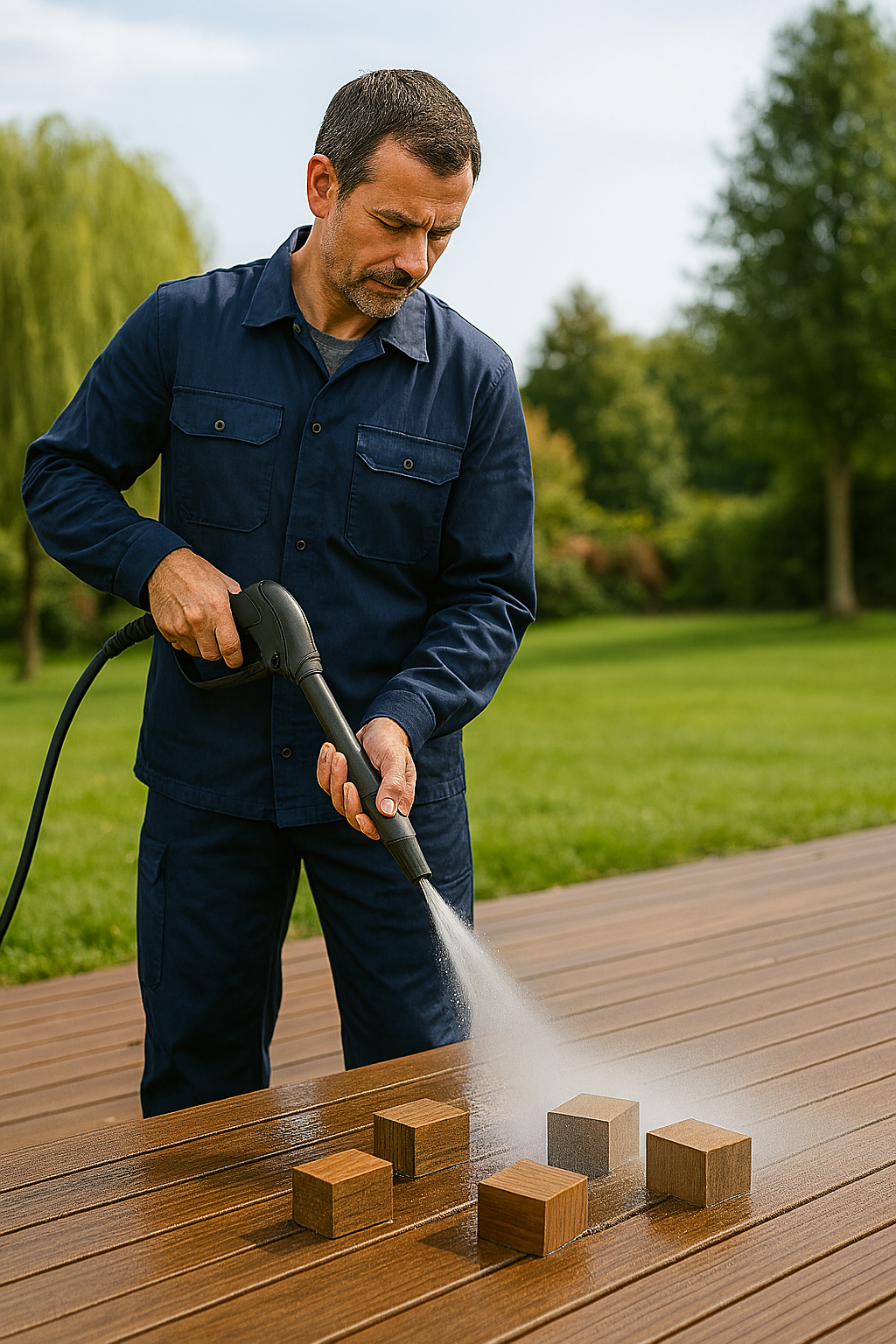 نگهداری چوب پلاست در فضای باز