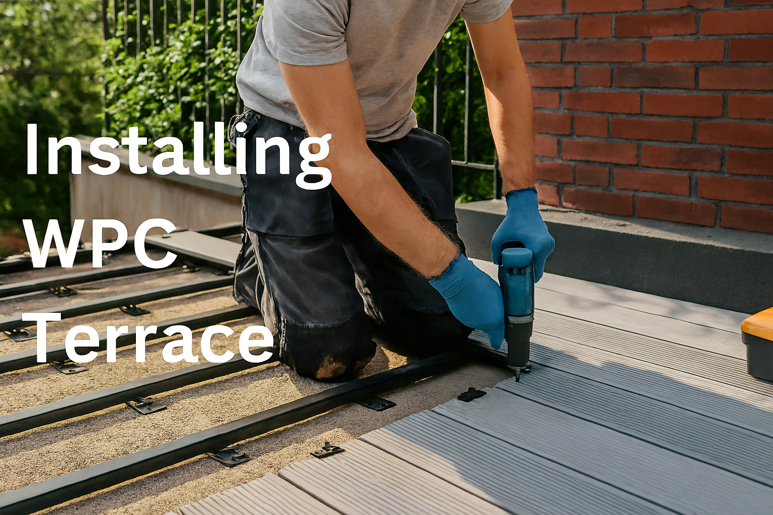 نصب چوب پلاست در تراس