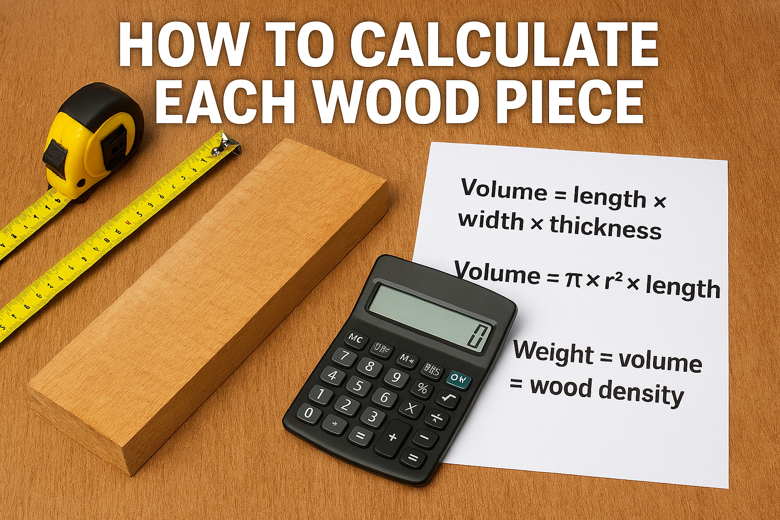 روش محاسبه هر شاخه چوب