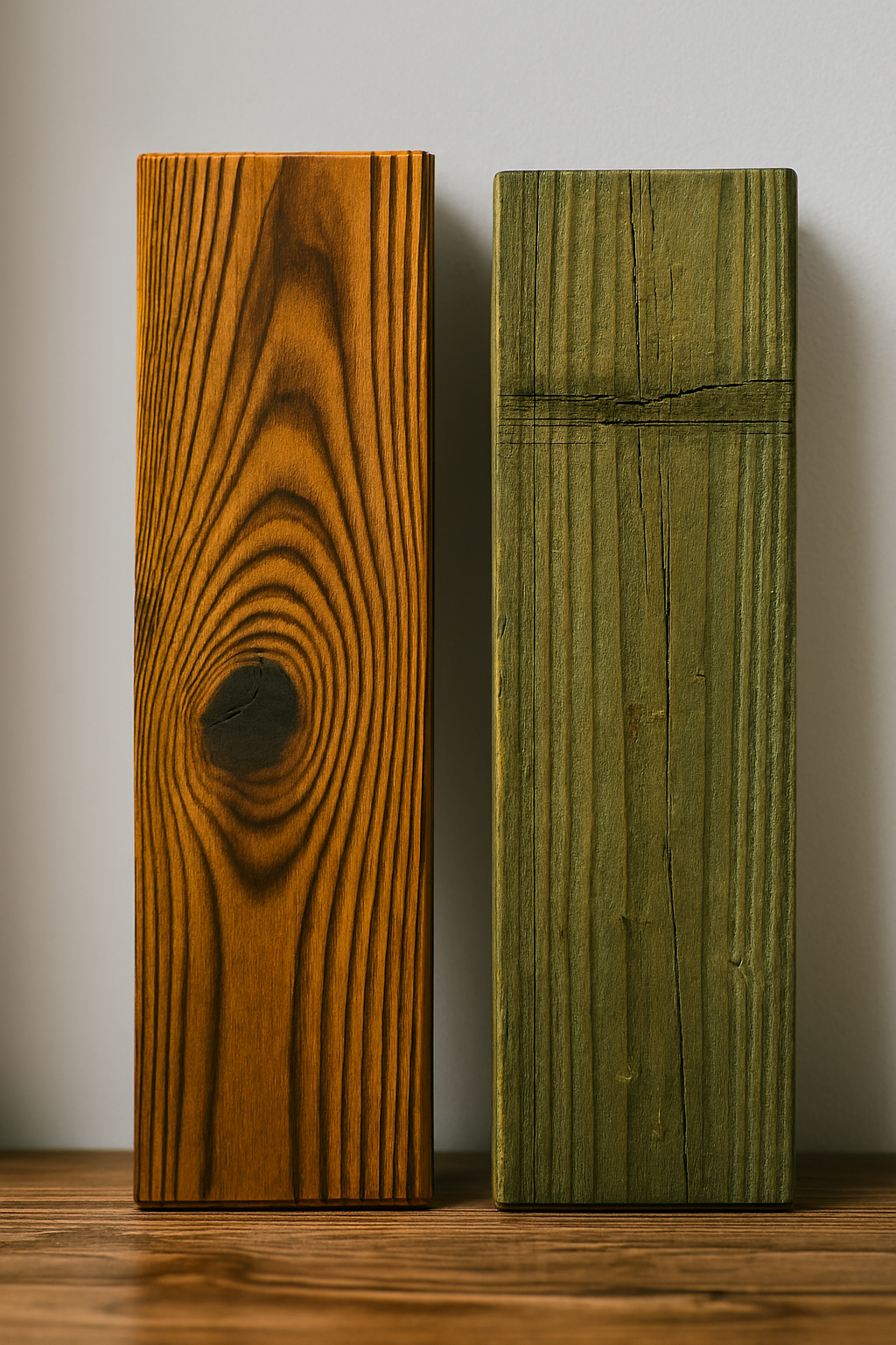 مقایسه چوب گرین وسل و چوب اشباع شده