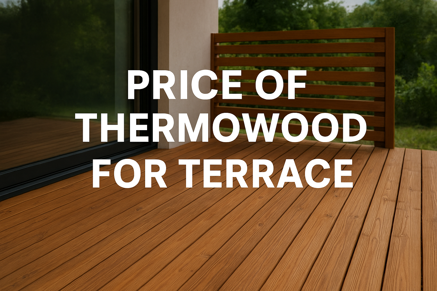 قیمت ترمووود برای تراس