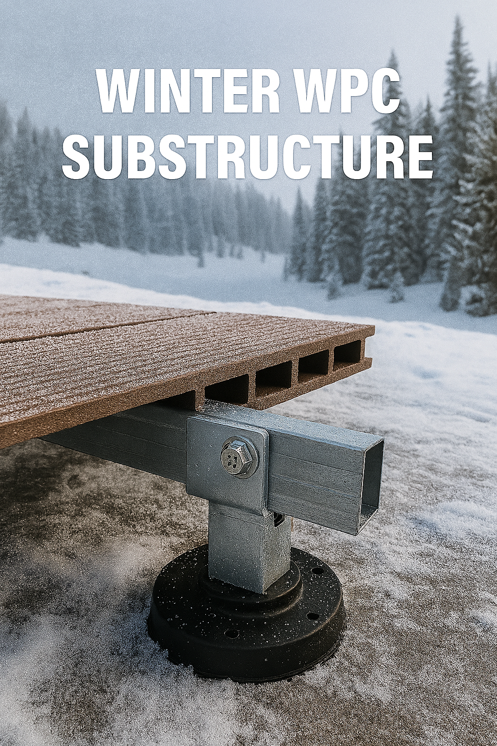 زیرسازی چوب پلاست در زمستان