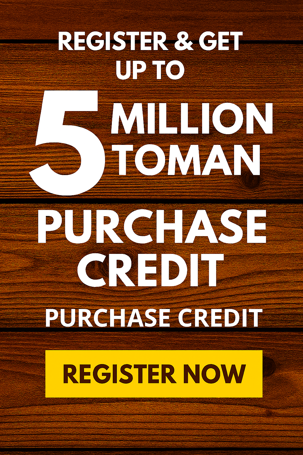 5 میلیون تومان اعتبار هدیه