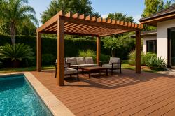 پرگولا چوب پلاست