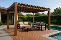 پرگولا چوب پلاست