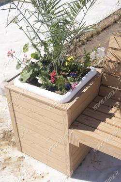 نیمکت چوب پلاست