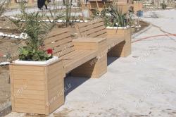 نیمکت چوب پلاست