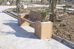 نیمکت چوب پلاست