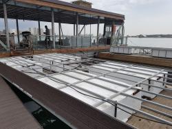 کفپوش چوبی اسکله