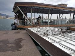 کفپوش چوبی اسکله