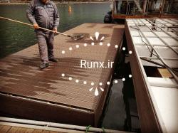 کفپوش چوبی اسکله